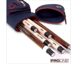 Cuetec 2x4 Navy Pro Line Pool Cue Case -Pool Cue Shop 23 ct pro line 2x4 navy 95 754 open