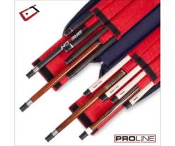 Cuetec 4x8 Navy Pro Line Pool Cue Case -Pool Cue Shop 23 ct pro line 4x8 navy 95 755 open