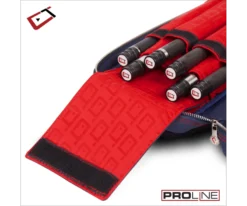 Cuetec 4x8 Navy Pro Line Pool Cue Case -Pool Cue Shop 23 ct pro line 4x8 navy 95 755 paded interior
