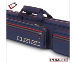 Cuetec 4x8 Navy Pro Line Pool Cue Case -Pool Cue Shop 23 ct pro line 4x8 navy 95 755 zipper detail