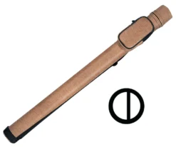 Action 1 Butt 2 Shaft Hard Case -Pool Cue Shop acrnd tan