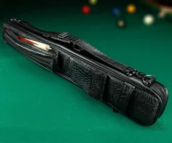 Action Black 2 Butt 2 Shaft Soft Case -Pool Cue Shop acsc09 01 2