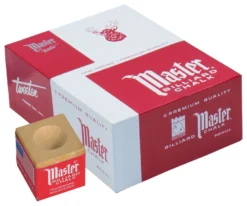 Master Chalk (Box Of 144 Cubes) -Pool Cue Shop chm144 gold 01