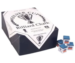 Silver Cup Chalk (Box Of 144 Cubes) -Pool Cue Shop chs144 blue 01 1