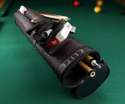 Elite Leatherette 2 Butt 4 Shaft Hard Case -Pool Cue Shop eccp24 brown 01 1