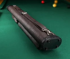 Elite Leatherette 2 Butt 4 Shaft Hard Case -Pool Cue Shop eccp24 brown 02