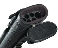 Elite Leatherette 2 Butt 4 Shaft Hard Case -Pool Cue Shop eccp24 open 1