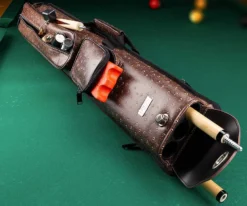 Elite Nexus 3 Butt 5 Shaft Hard Case -Pool Cue Shop ecn35 brown 01 2