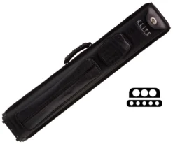 Elite Nexus Reserve 3 Butt 5 Shaft Hard Case -Pool Cue Shop ecnr35 black 01 1