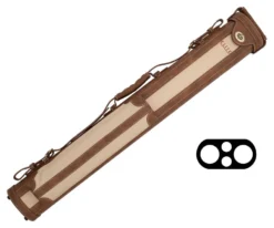 Elite 2x2 Vintage Leather Cue Case Chestnut -Pool Cue Shop ecv22 chestnut 01