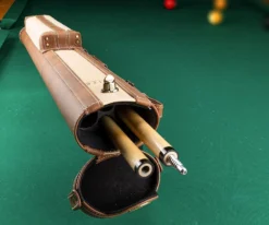 Elite 2x2 Vintage Cue Case Black -Pool Cue Shop ecv22 chestnut 02 2