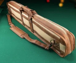 Elite 4x8 Vintage Vinyl Soft Cue Case Chestnut -Pool Cue Shop ecvs48 chestnut 04
