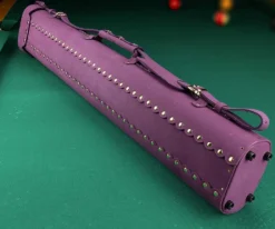 Instroke Suede 3 Butt 5 Shaft Leather Case -Pool Cue Shop isl35 purple 02