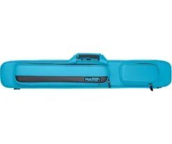 Molinari 2 Butt 4 Shaft Cyan/Black Flat Cue Case -Pool Cue Shop mlcf24 cyan cat