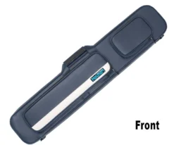 Molinari 3 Butt 6 Shaft Navy Flat Cue Case -Pool Cue Shop mlcf36 navy white front 01