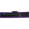 Molinari 2 Butt 4 Shaft Black/Purple Soft Cue Case -Pool Cue Shop mlcs24 purple cat