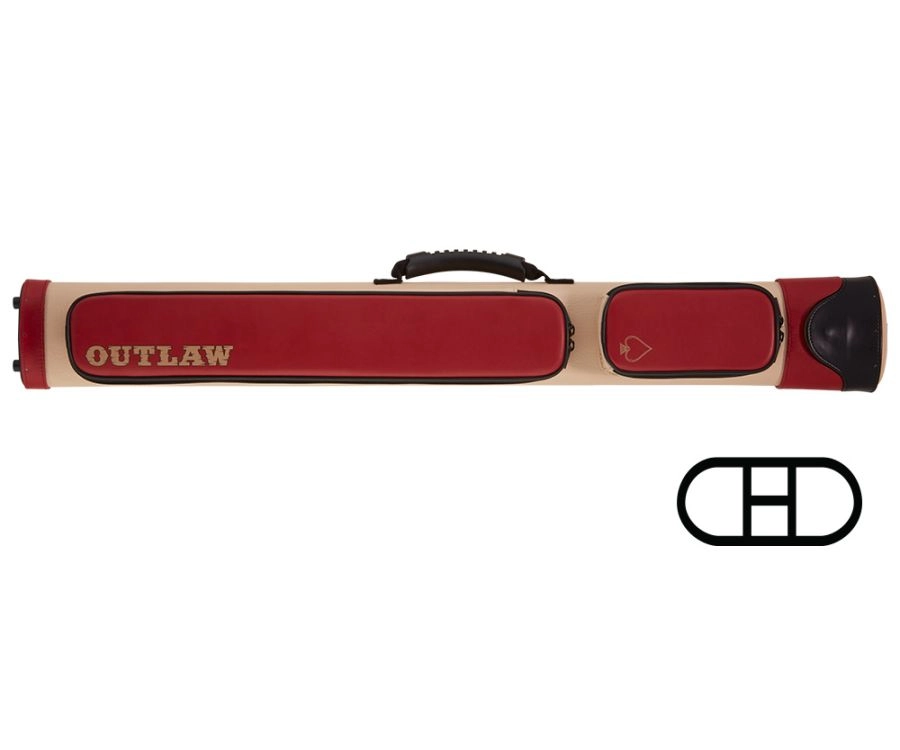 Outlaw OLX22 2 Butts 2 Shafts Hard Case - Red 3 Outlaw OLX22 2 Butts 2 Shafts Hard Case - Red
