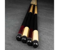 Economy Two-Piece Pool Cue Bundle (4 House Cues Set) -Pool Cue Shop pdeco bundle