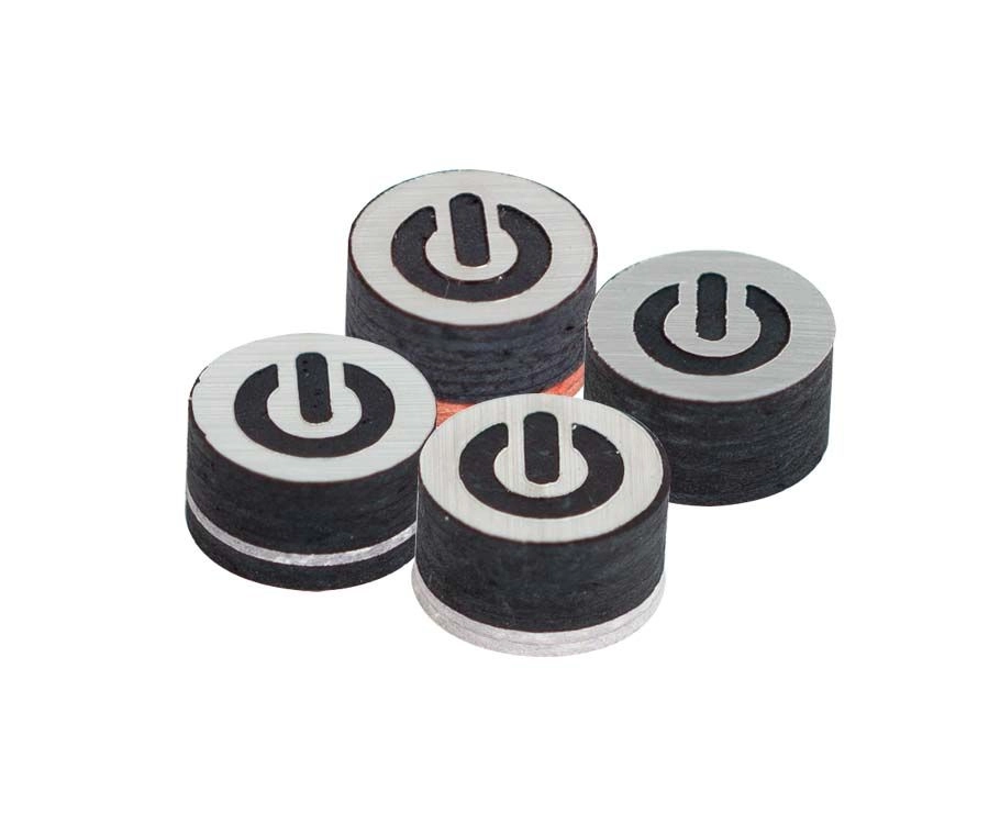 ON® Cyborg Black Pool Cue Tip (Single) 4 ON® Cyborg Black Pool Cue Tip (Single) - Image 2