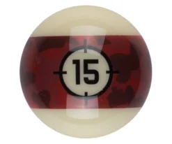 Aramith Camo Single Replacement Balls -Pool Cue Shop rbcam 15ball 01