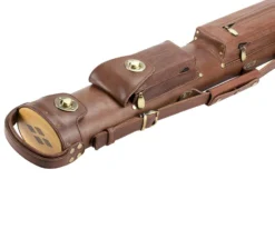 Tango Pampa Chestnut 2 Butt 2 Shaft Leather Cue Case -Pool Cue Shop tapm22 chestnut 03