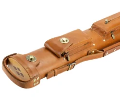 Tango Pampa Tan 2 Butt 4 Shaft Leather Cue Case -Pool Cue Shop tapm24 tan 03