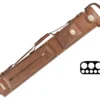 Tango Pampa Chestnut 3 Butt 5 Shaft Leather Cue Case -Pool Cue Shop tapm35 chestnut 01
