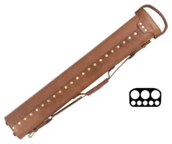 Tango Pampa Chestnut 3 Butt 5 Shaft Leather Cue Case -Pool Cue Shop tapm35 chestnut 02