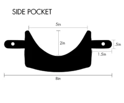 Black Fringe Leather Pocket Set (Set Of 6) -Pool Cue Shop tppk side dm 01 8