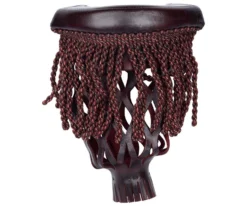 Burgundy Fringe Leather Pocket Set (Set Of 6) -Pool Cue Shop tppk10 01 3